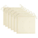 vidaXL 6 db összecsukható tömör akácfa kerti szék párnával