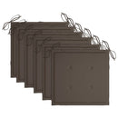 vidaXL 6 db összecsukható tömör akácfa kerti szék párnával