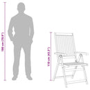 vidaXL 4 db összecsukható tömör akácfa kerti szék