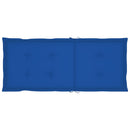 vidaXL 4 db tömör tíkfa kerti szék királykék párnákkal