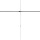 vidaXL ezüstszínű horganyzott acél kerti kerítés 50 x 1 m