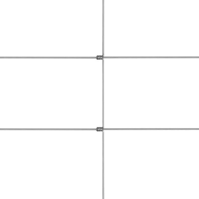 vidaXL ezüstszínű horganyzott acél kerti kerítés 50 x 1,6 m