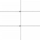 vidaXL ezüstszínű horganyzott acél kerti kerítés 50 x 1,5 m