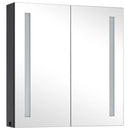 vidaXL LED-es tükrös fürdőszobaszekrény 62 x 14 x 60 cm