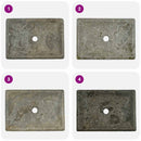 vidaXL szürke márvány mosdókagyló 50 x 35 x 10 cm