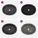 vidaXL fekete márvány mosdókagyló 53 x 40 x 15 cm