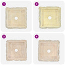 vidaXL krémszínű márvány mosdókagyló 30 x 30 x 13 cm