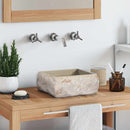 vidaXL krémszínű márvány mosdókagyló 30 x 30 x 13 cm