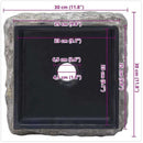 vidaXL fekete márvány mosdókagyló 30 x 30 x 13 cm