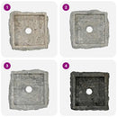 vidaXL szürke márvány mosdókagyló 30 x 30 x 13 cm