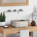 vidaXL szürke márvány mosdókagyló 30 x 30 x 13 cm