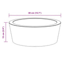 vidaXL krémszínű márvány mosdókagyló Ø40 x 15 cm