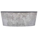 vidaXL fekete márvány mosdókagyló Ø40 x 15 cm