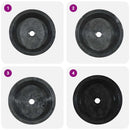 vidaXL fekete márvány mosdókagyló Ø40 x 15 cm