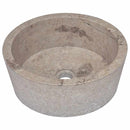vidaXL szürke márvány mosdókagyló Ø40 x 15 cm