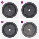 vidaXL szürke márvány mosdókagyló Ø40 x 15 cm