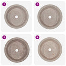 vidaXL szürke márvány mosdókagyló Ø40 x 15 cm