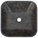 vidaXL fekete márvány mosdókagyló 40 x 40 x 10 cm