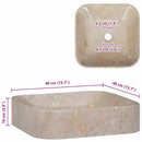 vidaXL szürke márvány mosdókagyló 40 x 40 x 10 cm