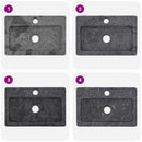 vidaXL szürke márvány falra szerelhető mosdókagyló 38 x 24 x 6,5 cm