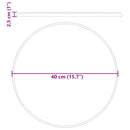 vidaXL krémszínű márvány asztallap Ø40 x 2,5 cm