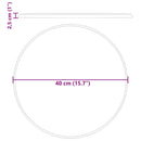 vidaXL fekete márvány asztallap Ø40 x 2,5 cm