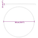 vidaXL krémszínű márvány asztallap Ø50 x 2,5 cm