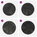 vidaXL fekete márvány asztallap Ø60 x 2,5 cm