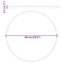 vidaXL fekete márvány asztallap Ø60 x 2,5 cm