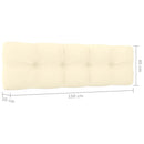 vidaXL impregnált fenyőfa kerti pad krémstínű párnákkal 179 cm