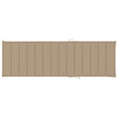 vidaXL impregnált fenyőfa kerti napozóágy asztallal és párnával