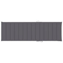 vidaXL impregnált fenyőfa napozóágy antracitszürke párnával