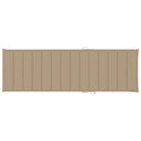 vidaXL impregnált fenyőfa napozóágy bézs párnával