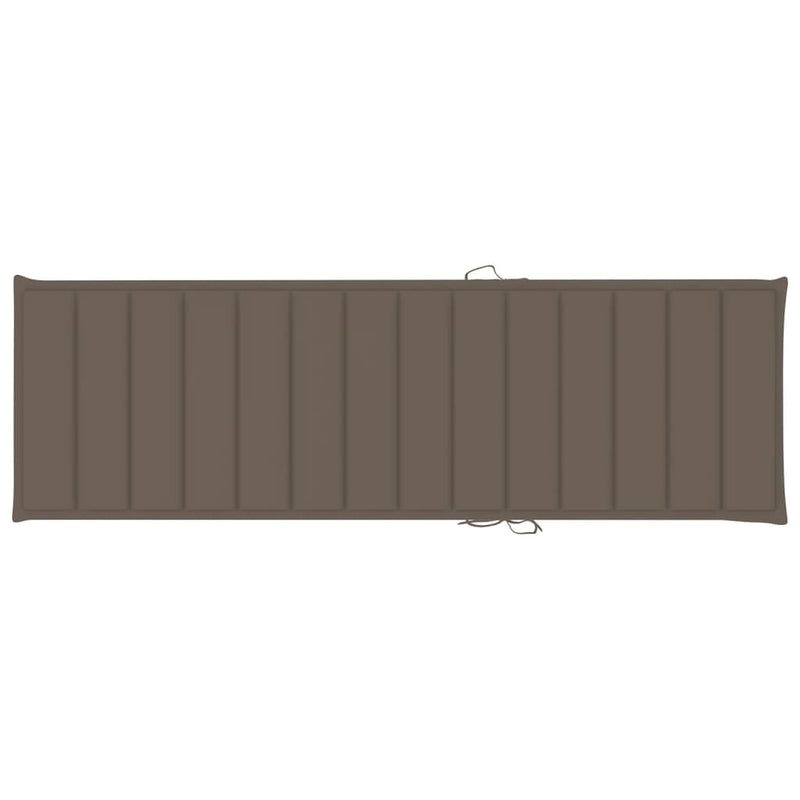 vidaXL impregnált fenyőfa napozóágy tópszínű párnával