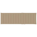 vidaXL impregnált fenyőfa kétszemélyes napozóágy bézs párnákkal