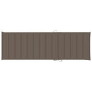 vidaXL impregnált fenyőfa kétszemélyes napozóágy tópszínű párnákkal