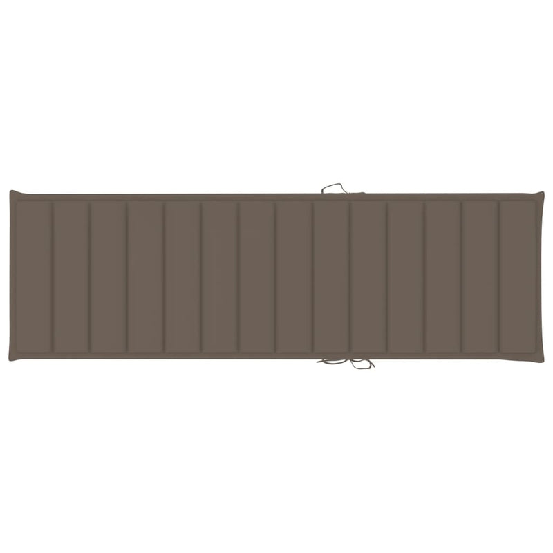 vidaXL impregnált fenyőfa kerti napozóágy asztallal és párnával