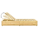 vidaXL impregnált fenyőfa kétszemélyes napozóágy kék párnákkal