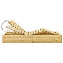 vidaXL impregnált fenyőfa kétszemélyes napozóágy szürke párnákkal