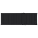 vidaXL impregnált fenyőfa kétszemélyes napozóágy fekete párnákkal