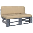 vidaXL szürke impregnált fenyőfa kerti középső raklapkanapé