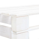 vidaXL fehér impregnált fenyőfa kerti középső raklapkanapé