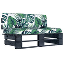 vidaXL fekete impregnált fenyőfa kerti középső raklapkanapé