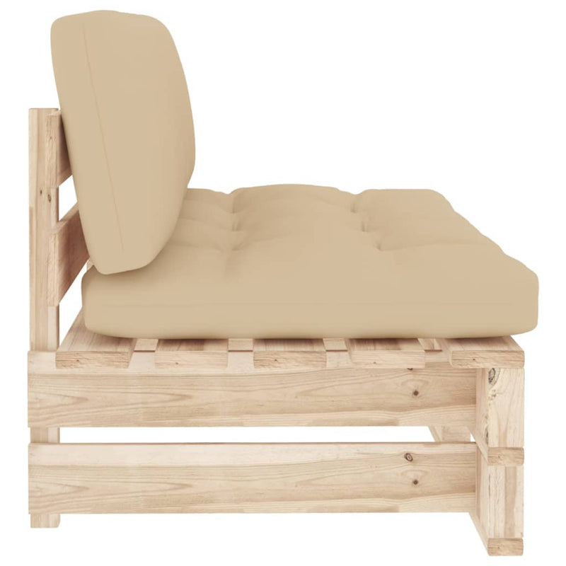 vidaXL impregnált fenyőfa kerti középső raklapkanapé