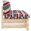 vidaXL impregnált fenyőfa kerti középső raklapkanapé