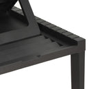 vidaXL antracitszürke műanyag napozóágy párnával