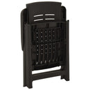 vidaXL 2 db antracitszürke dönthető műanyag kerti szék