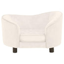 vidaXL krémszínű plüss kutyakanapé 69 x 49 x 40 cm