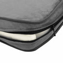 vidaXL sötétszürke plüss kutyakanapé 72 x 45 x 30 cm