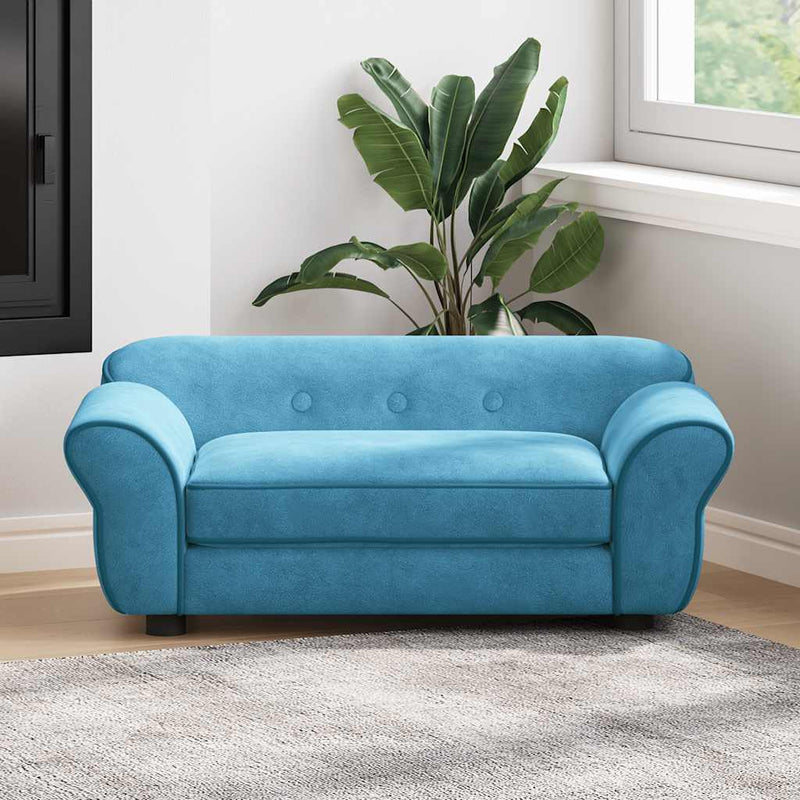 vidaXL türkiz plüss kutyakanapé 72 x 45 x 30 cm